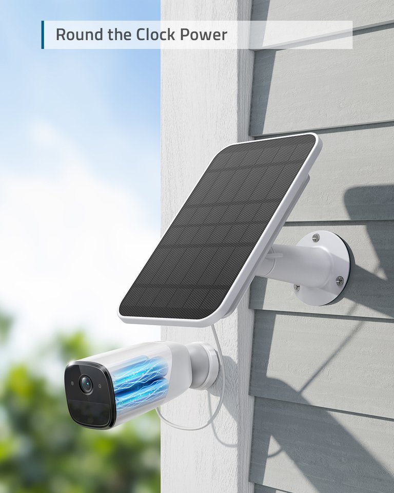 Anker Eufy Solar Panel For Continuous Charging T8700011 Compatible with eufyCams  2.6 High-Efficiency solar panal Weather — image 5