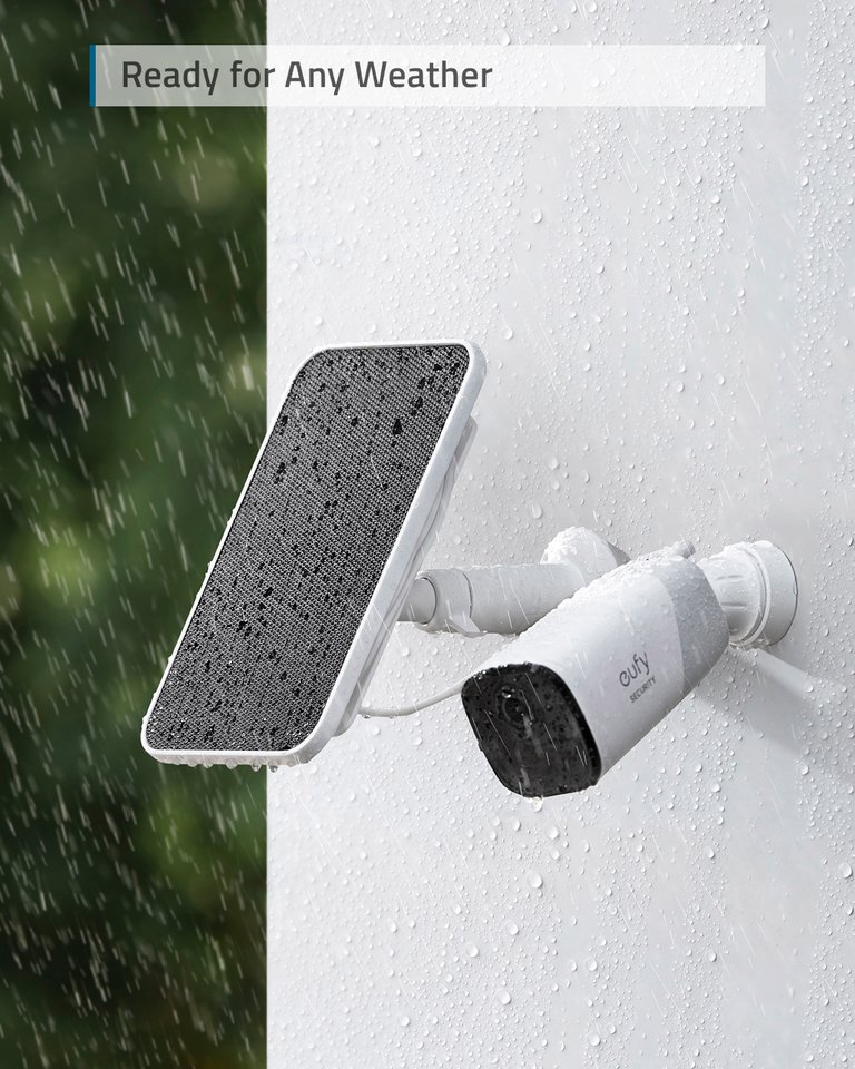 Anker Eufy Solar Panel For Continuous Charging T8700011 Compatible with eufyCams  2.6 High-Efficiency solar panal Weather — image 2