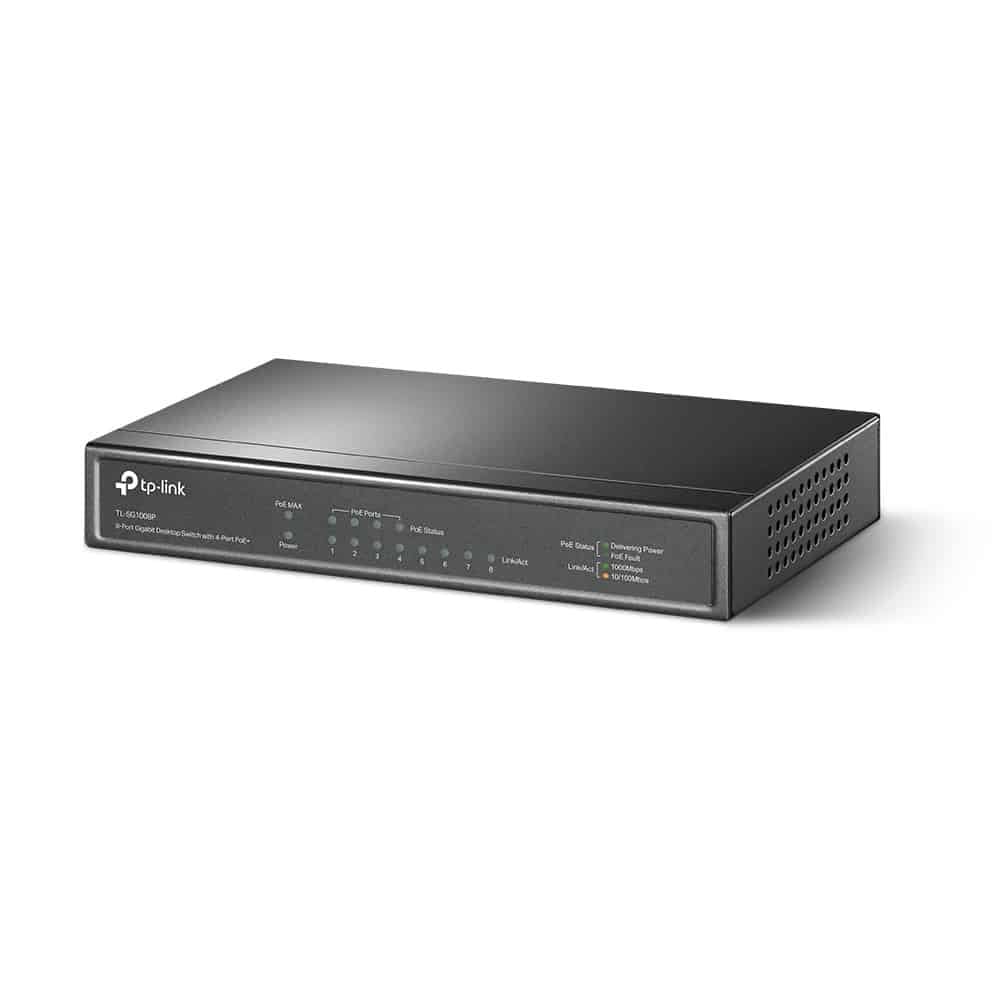 TP-Link 8-Port Gigabit 4 PoE+ Desktop Switch | TL-SG1008P — image 1