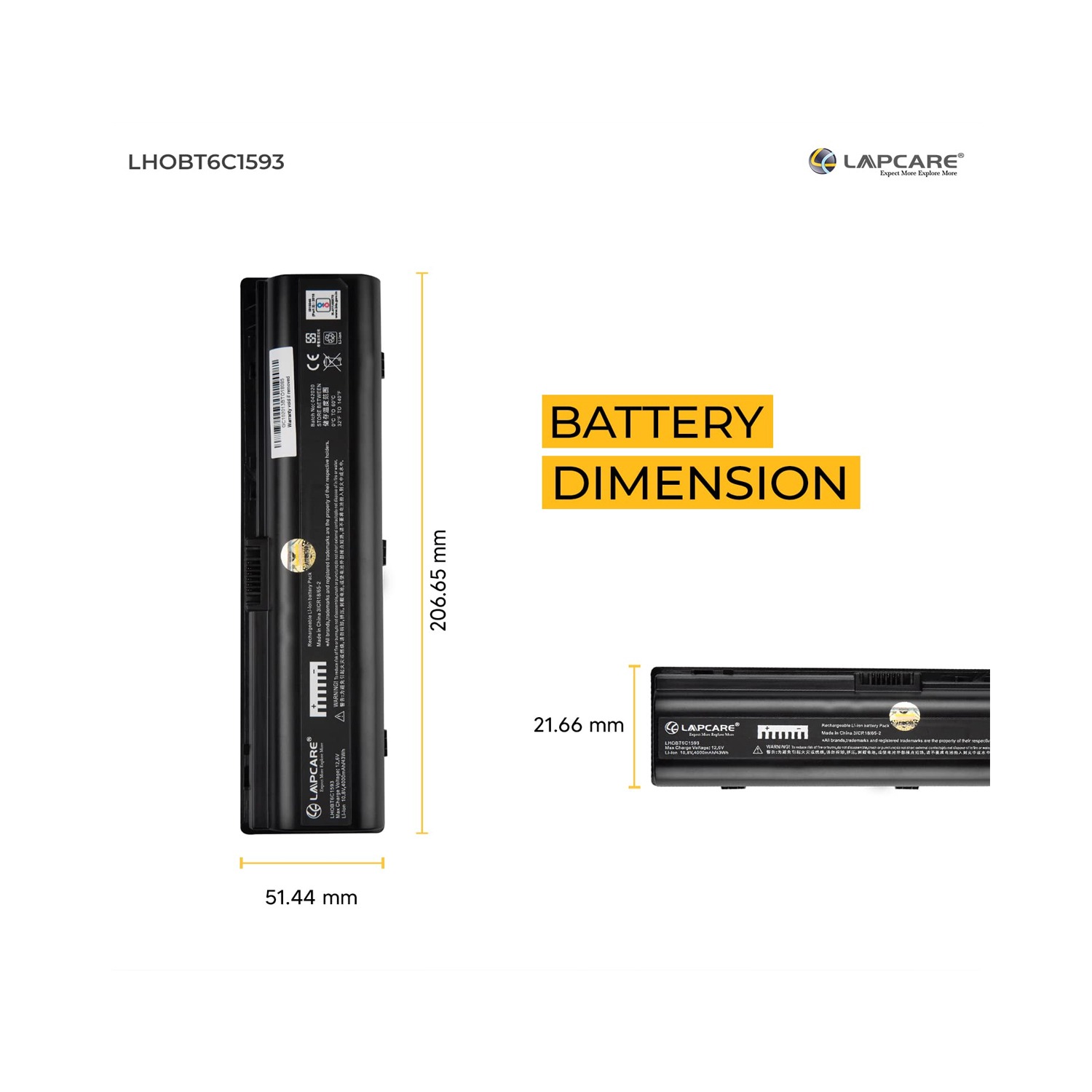 HP DV2000 Laptop Battery — image 3
