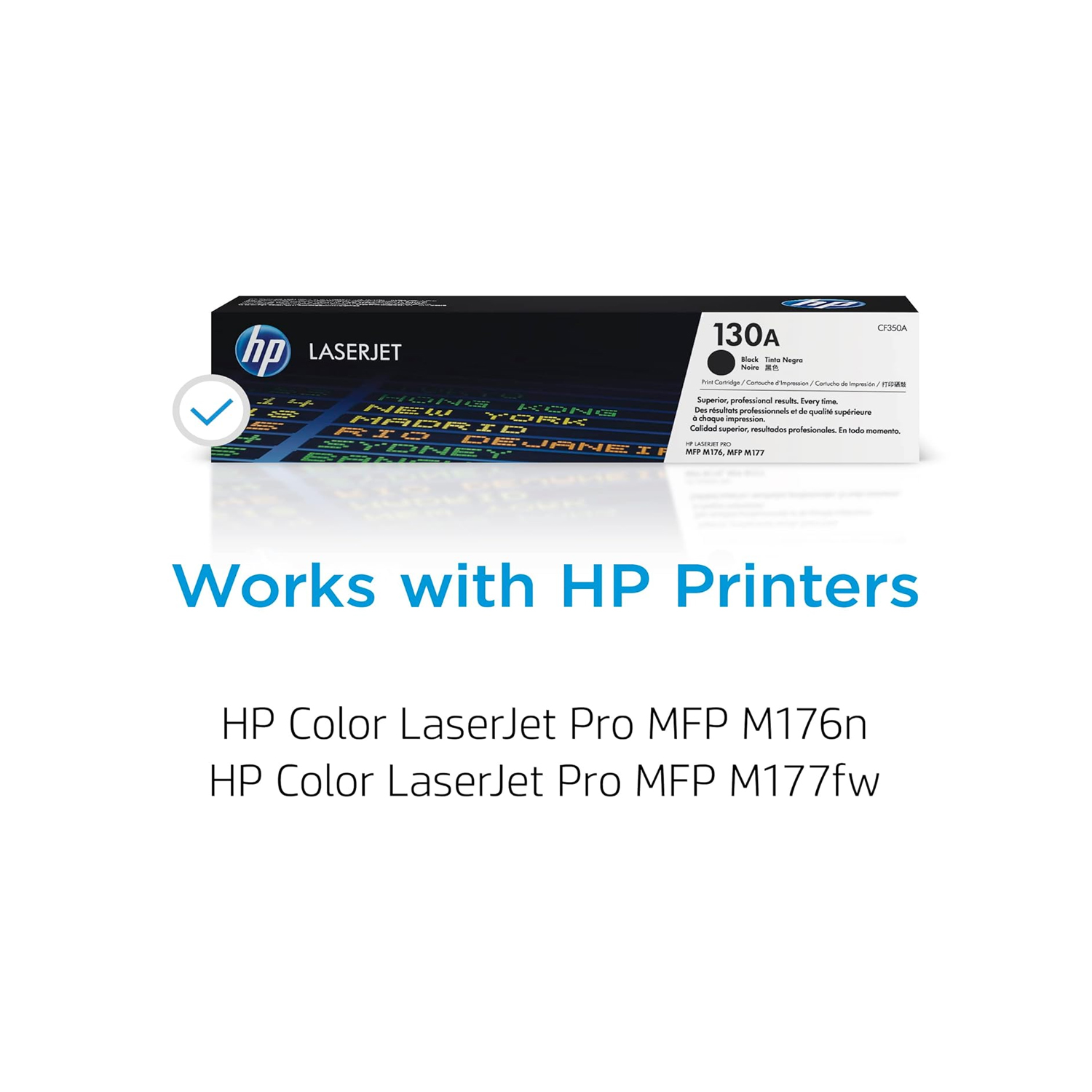 HP 130A Black LaserJet Toner Cartridge | CF350A — image 4