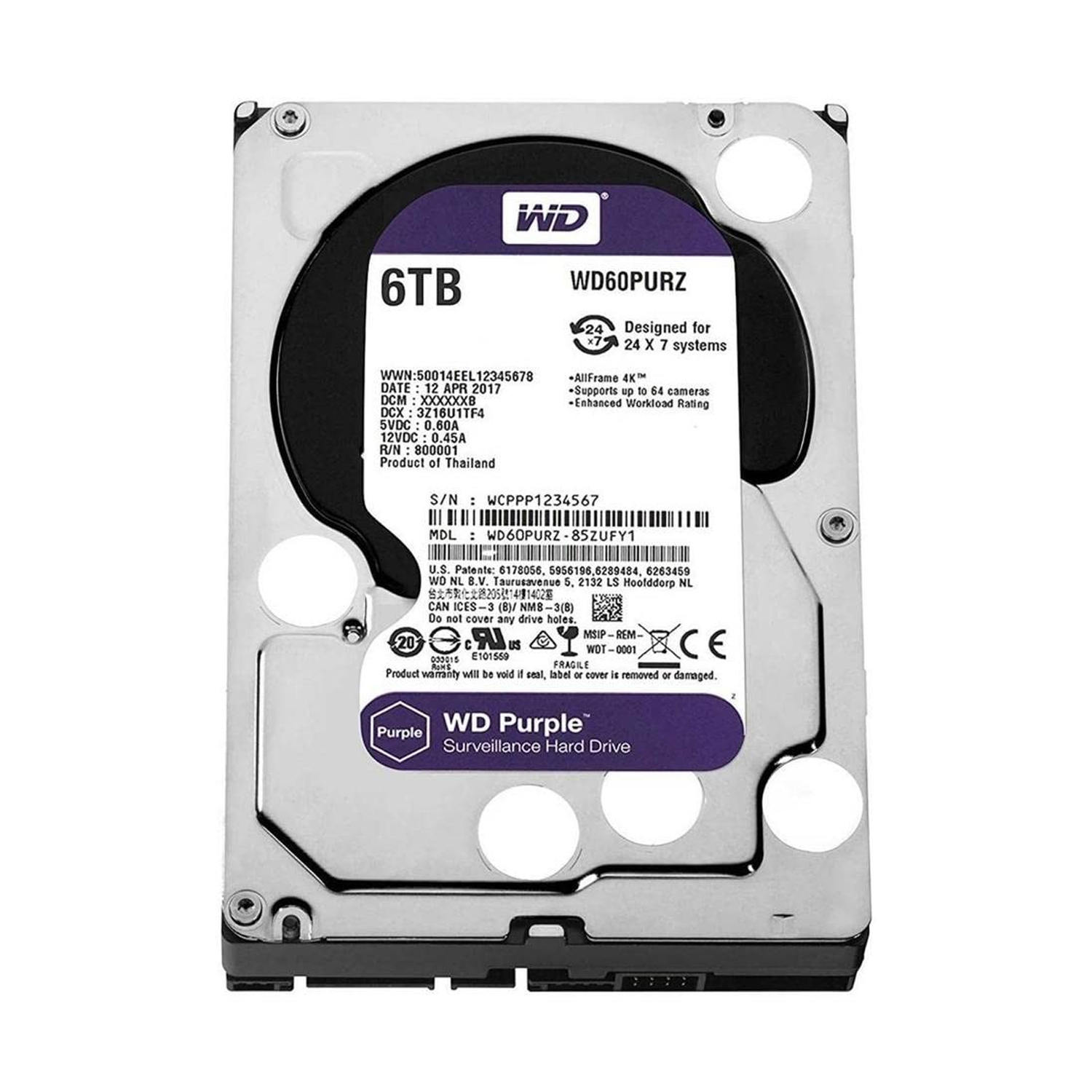 WD 6TB Purple 256MB SATA 6Gb/s — image 2