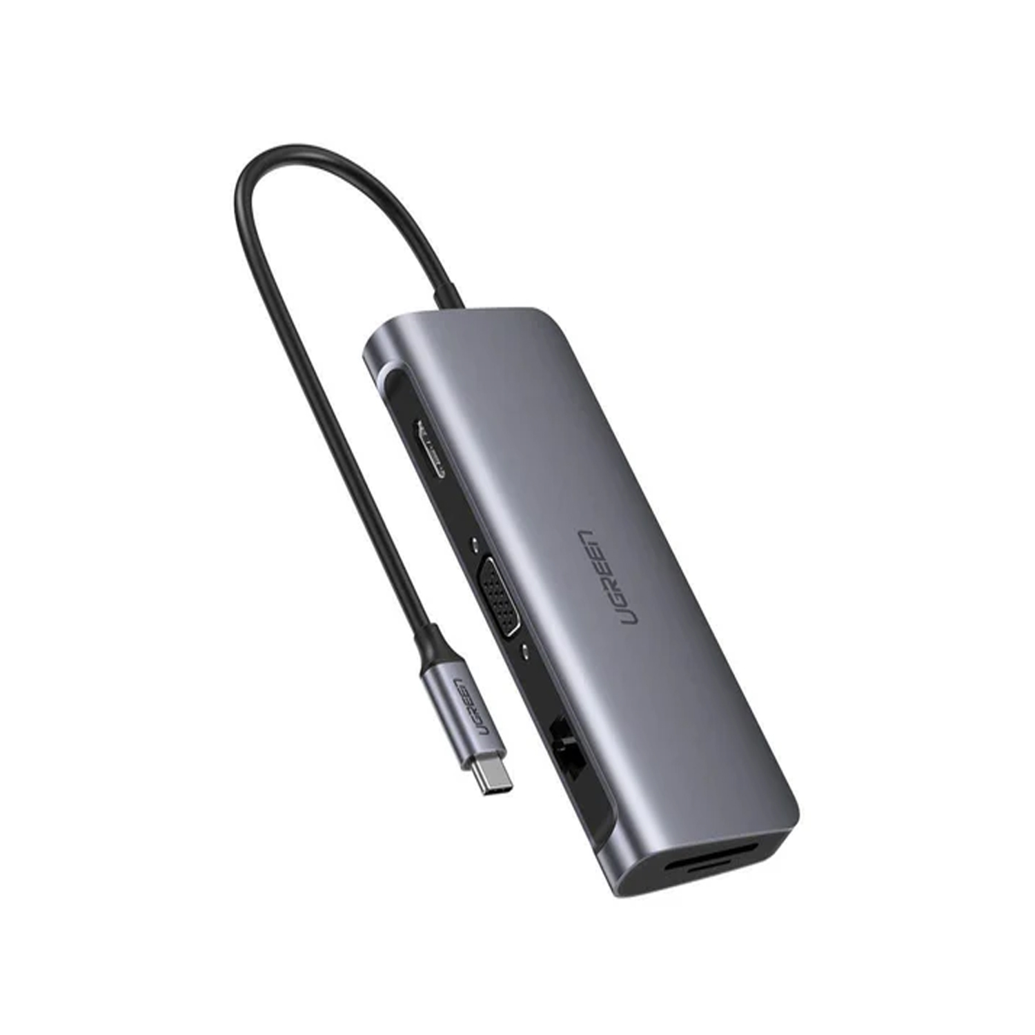 UGREEN 9 in 1 Adapter ( USB-C to 2×USB 3.0+1×USB 2.0+2×HDMI 4K60Hz+RJ45(1000M)+SD+TF+PD CM490 90119 ) — image 3