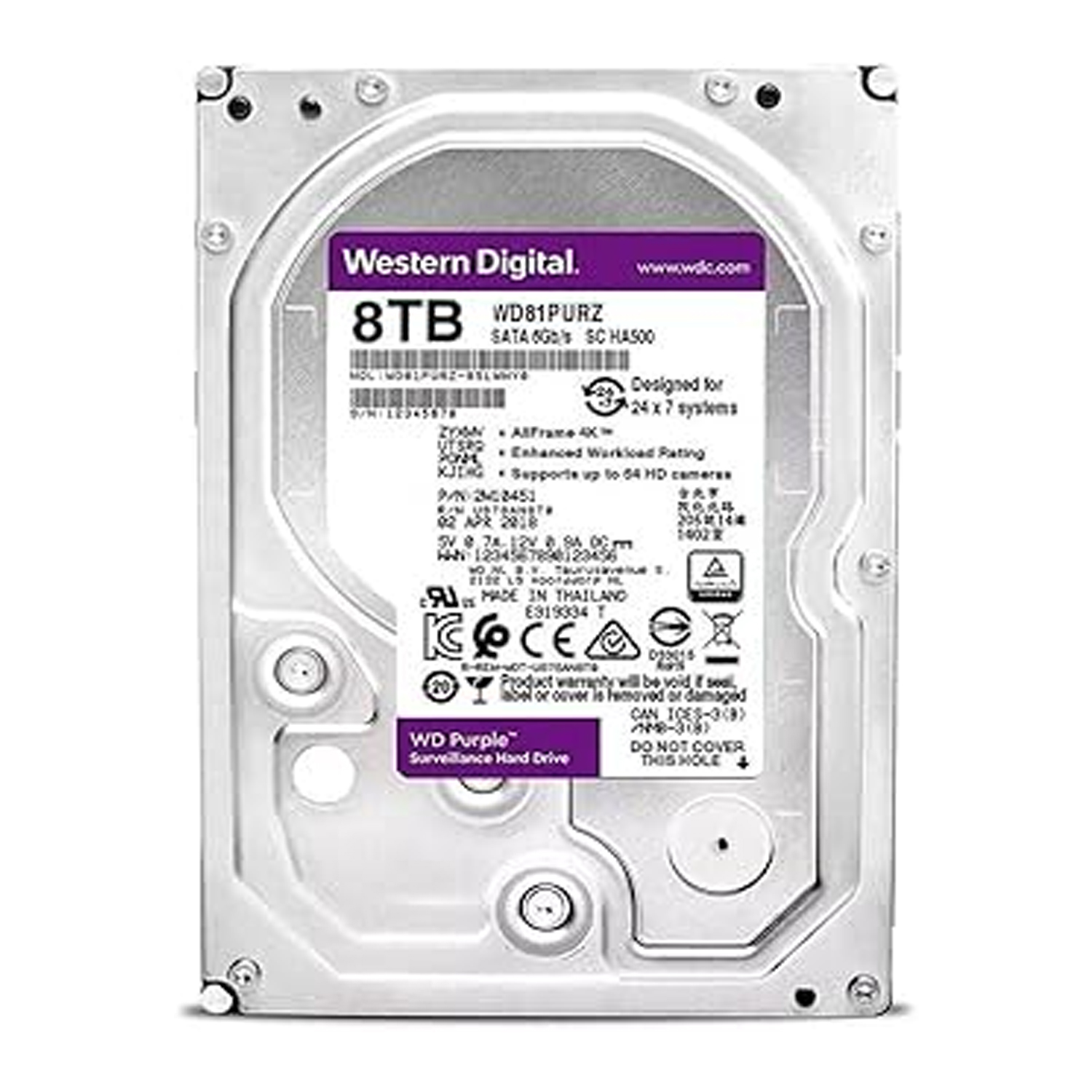 WD 8TB Purple 128MB SATA 6Gb/s — image 3