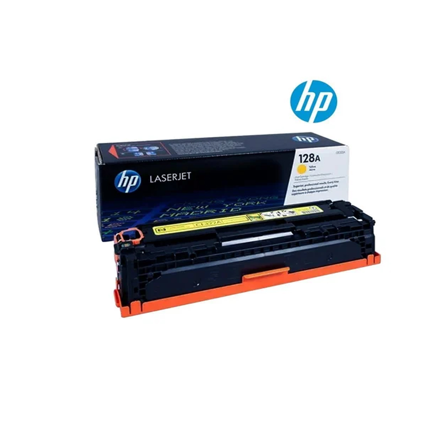 HP 128A Yellow LaserJet Toner Cartridge | CE322A — image 3