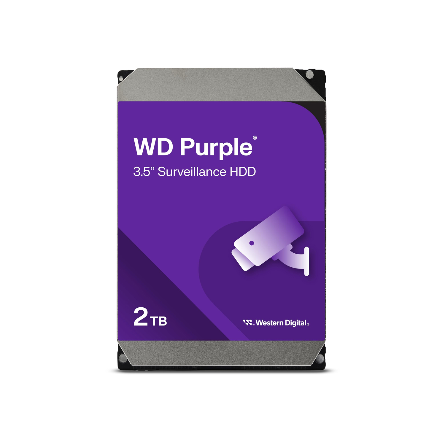 Western Digital 2TB WD Purple Surveillance Internal Hard Drive HDD - SATA 6 Gb/s, 64 MB Cache, 3.5" - WD20PURZ — image 2