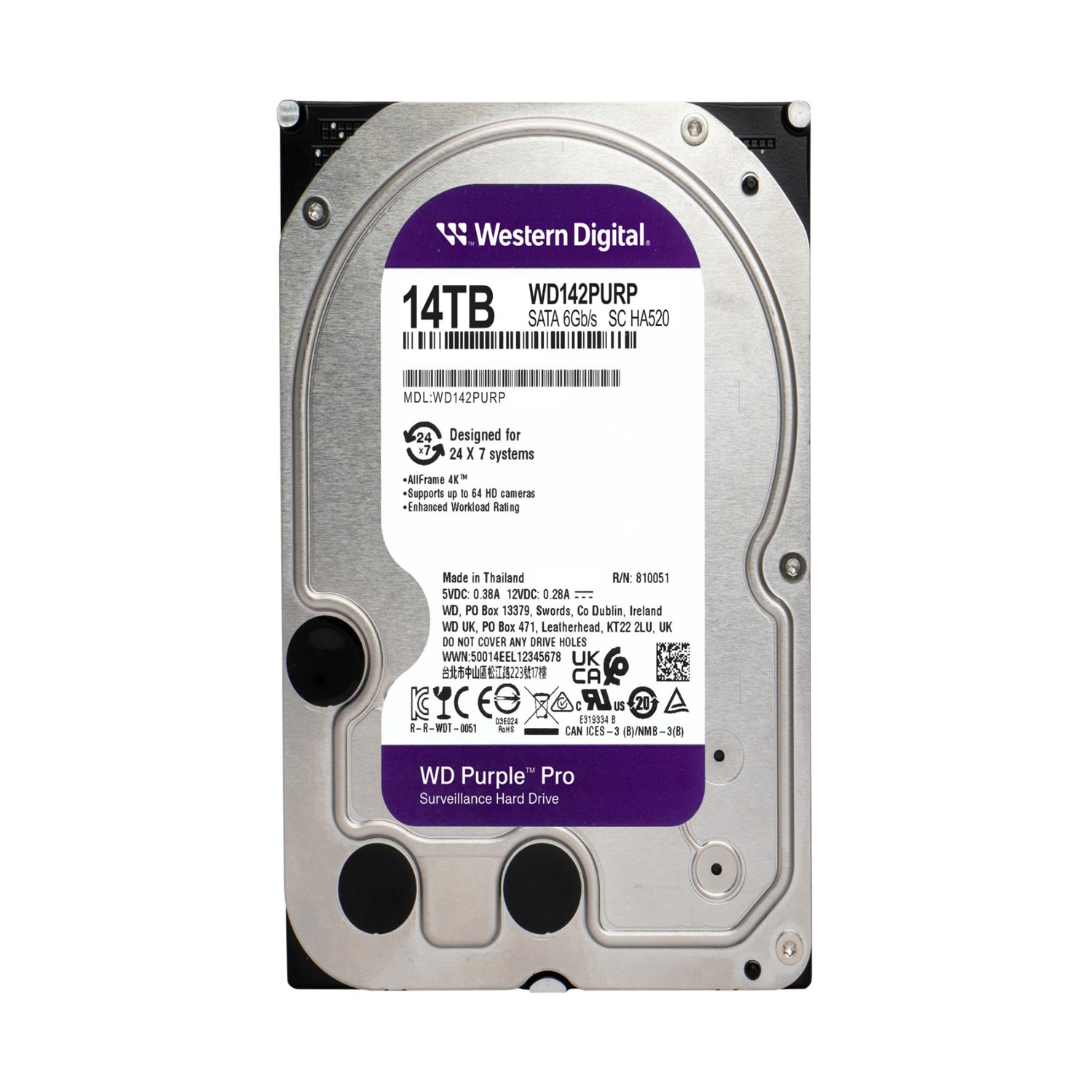 WD Purple Pro 512MB SATA Surveillance HDD – Reliable Security Storage — image 3