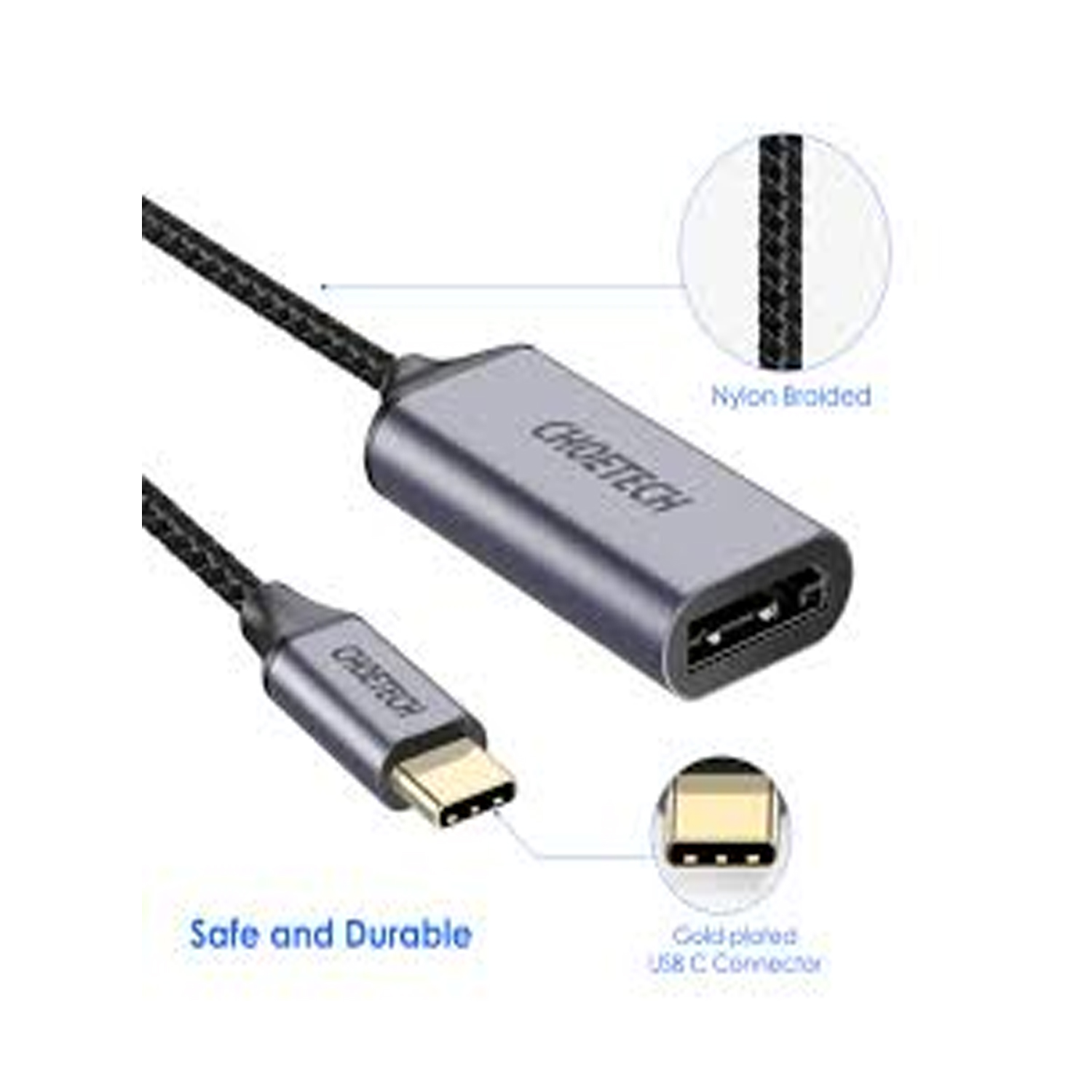 Choetech USB C To Display Port Adapter 4k Supported HUB-H11 — image 3