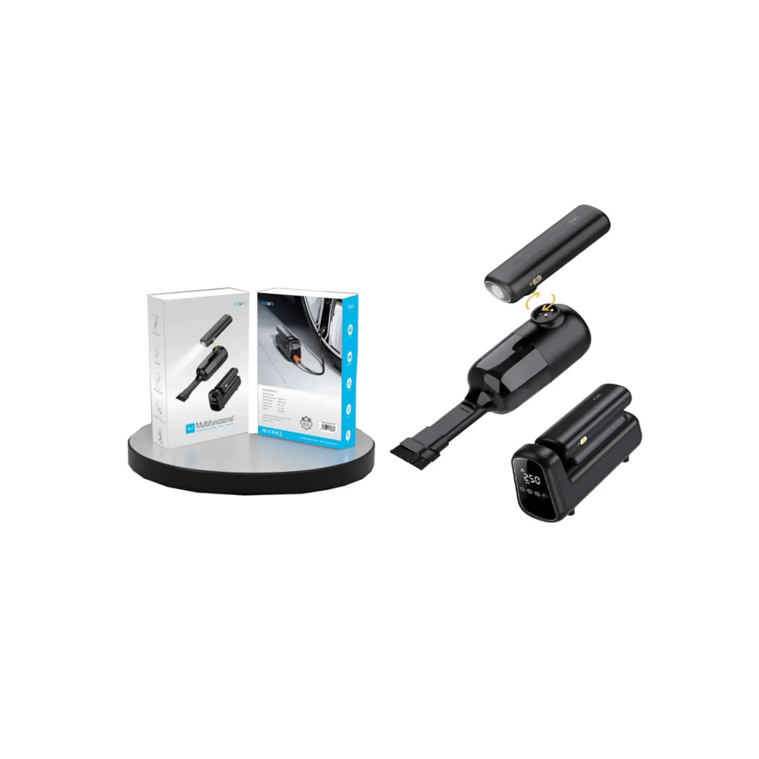 Pawa 4 IN 1 Multifunctional Vacuum Cleaner And Air Pump Black — image 2