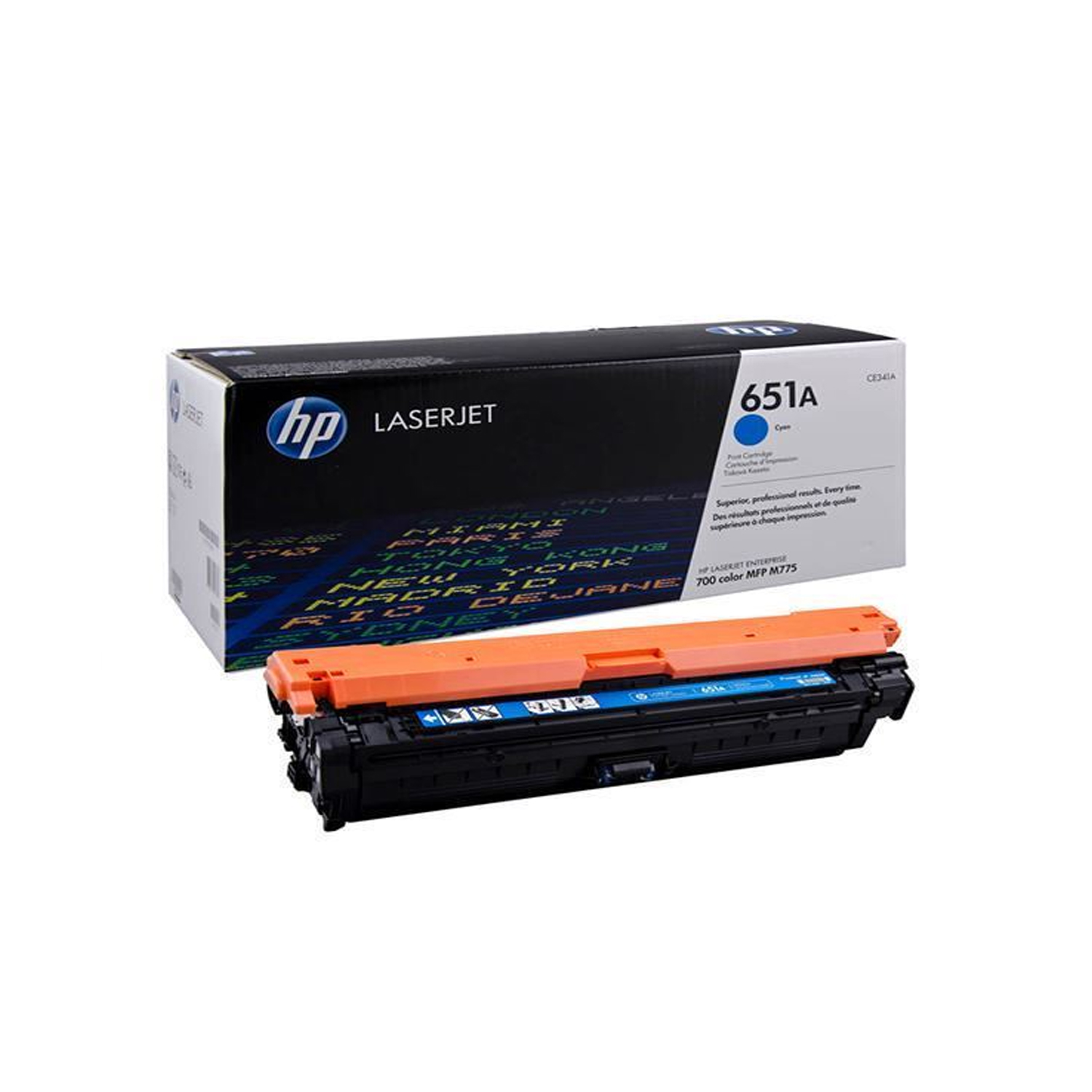 HP 651A Cyan LaserJet Toner Cartridge | CE341A — image 2