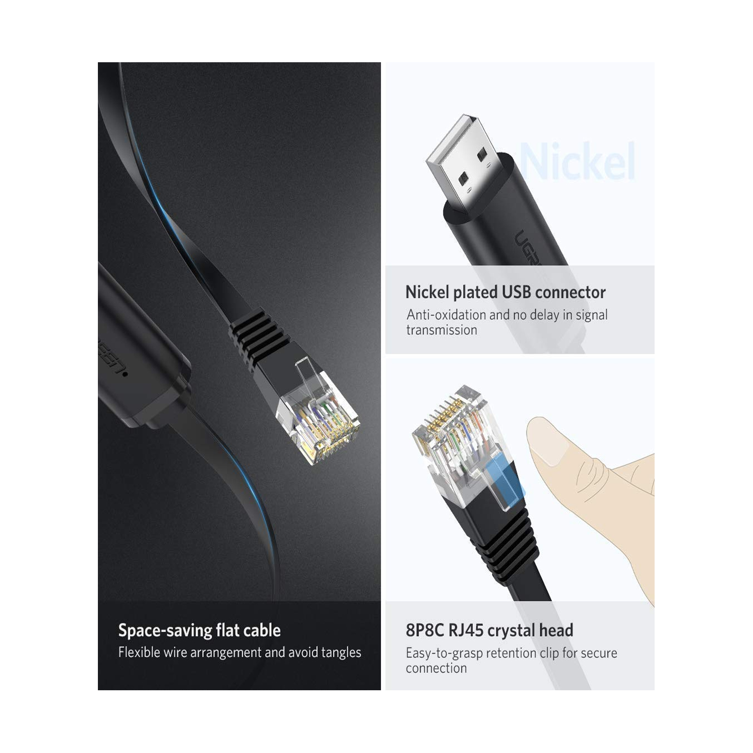 UGREEN USB TO RJ45 Console Cable CM204 — image 3