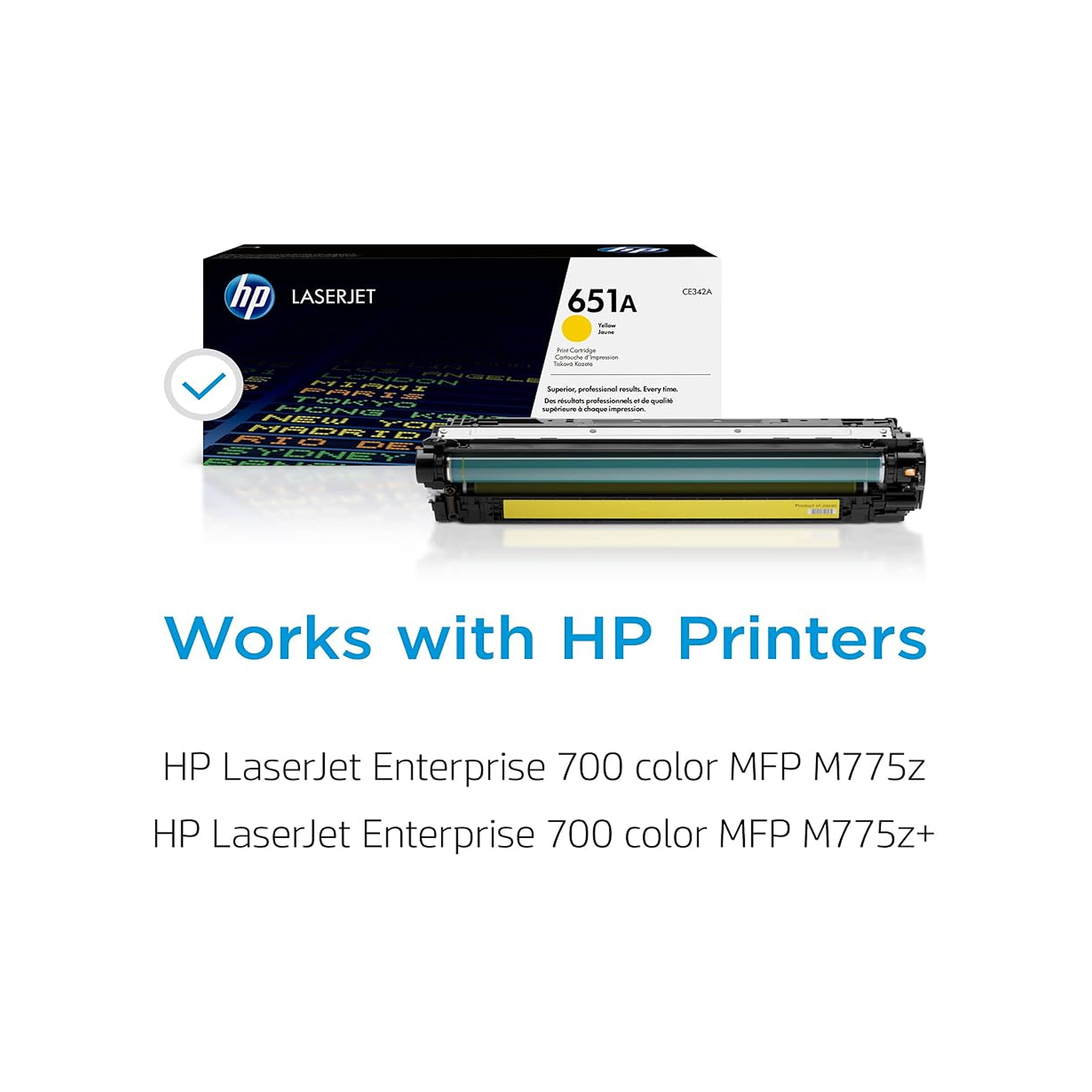 HP 651A Yellow LaserJet Toner Cartridge | CE342A — image 3