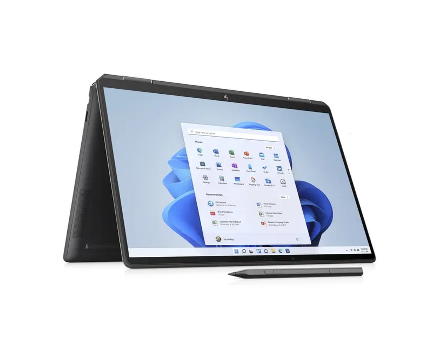 HP SPECTRE X360 14-EF0005NE-6H5N5EA | INTEL I7 1255U 1.7, 16GB, 1TB, 13.5 WUXGA 2in1, INTEL IRIS Xe, Win11 Home, Eng-Arab K/B, Black + Sleeve, Stylus Pen — image 4