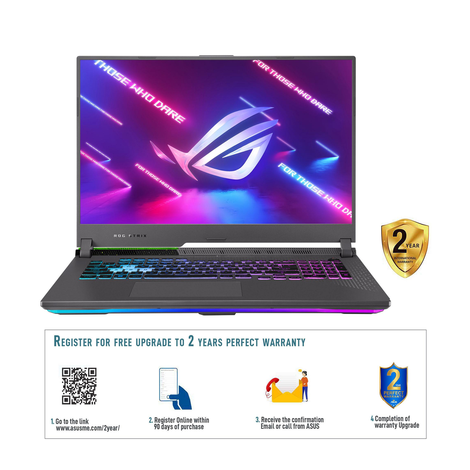 Asus ROG Strix G17 G713RW-LL107W AMD RYZEN R9- 6900HX -3.3GHZ 16GB DDR5 RAM 1TB SSD NVMe, GeForce RTX 3070Ti 8GB, 17.3″ WQHD 240HZ Windows 11 Home — image 2