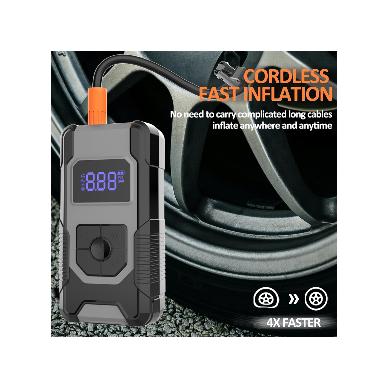 Go Des GD-B618 Portable Air Pump 5000mAh — image 3