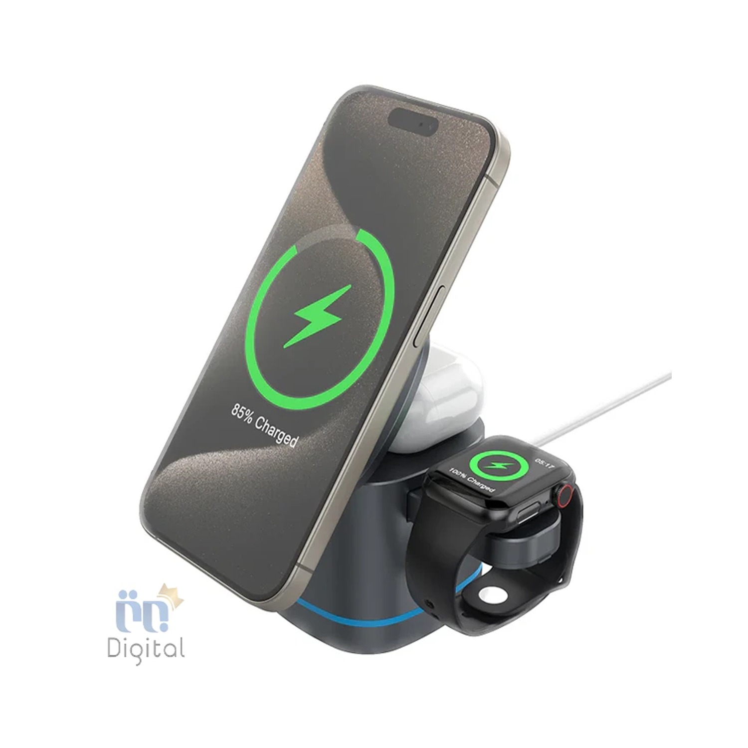 Pawa Cube 3IN1 Magentic Multi-Charger with Atmospheric Light — image 2