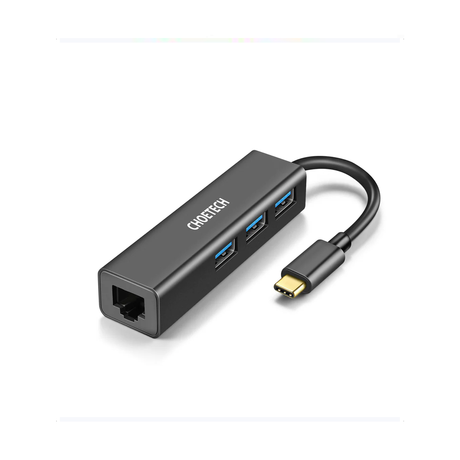Choetech USB C HUB With Ethernet & USB 3.0x3 HUB-U02 — image 2