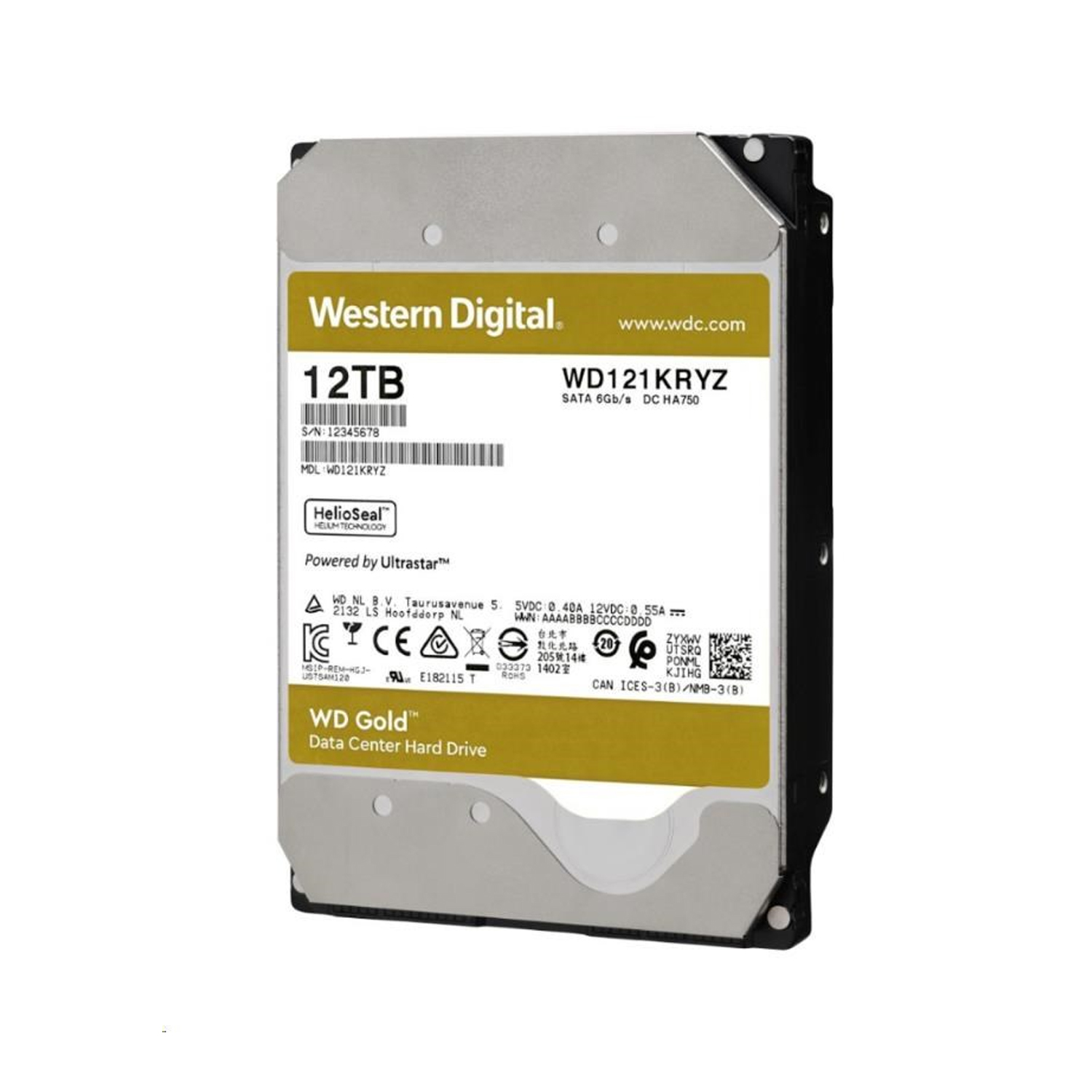 WD 12TB Gold Data Center 256MB 6GB/s — image 2