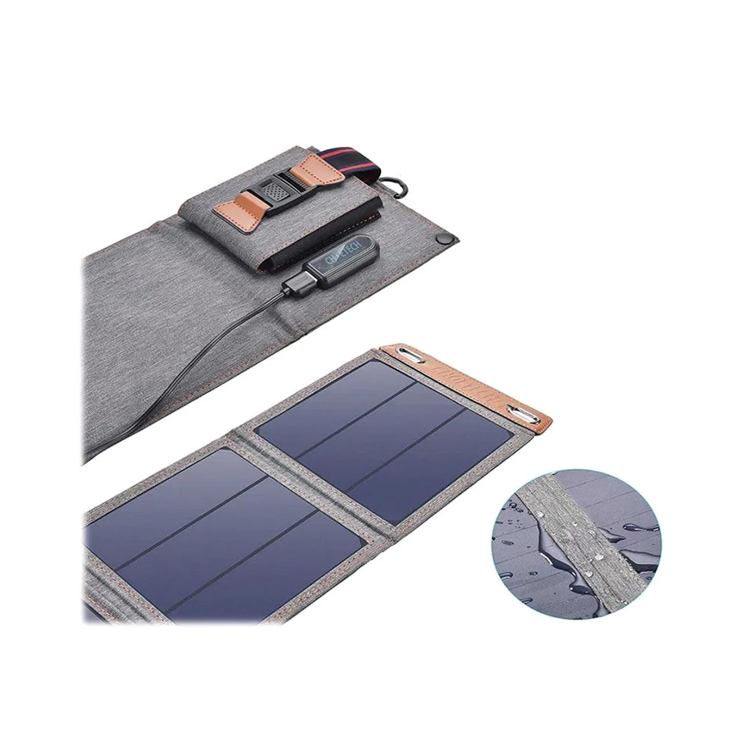 Choetech Foldable Solar Panel- USB, 14W - BLACK — image 4