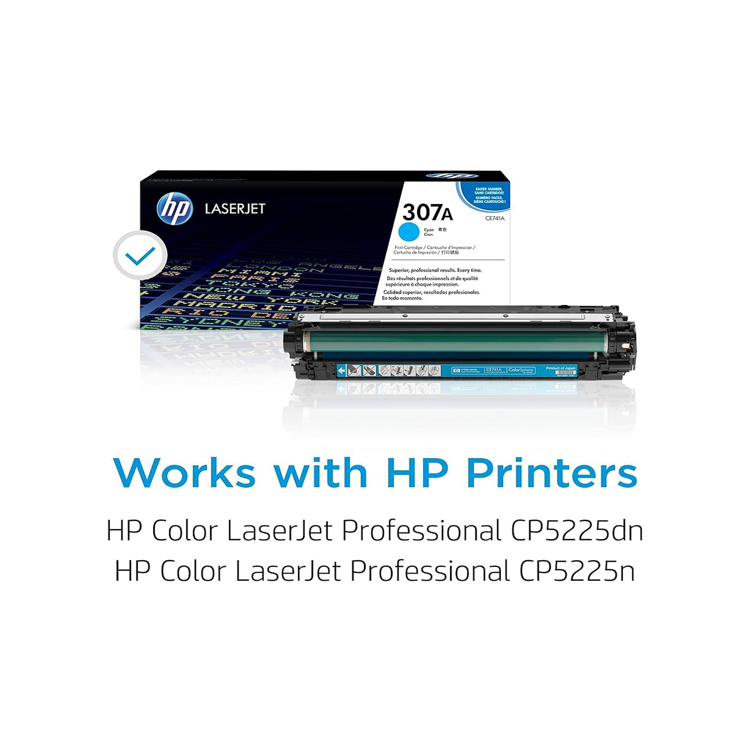 HP Color 307A Cyan LaserJet Print Cartridge | CE741A — image 4