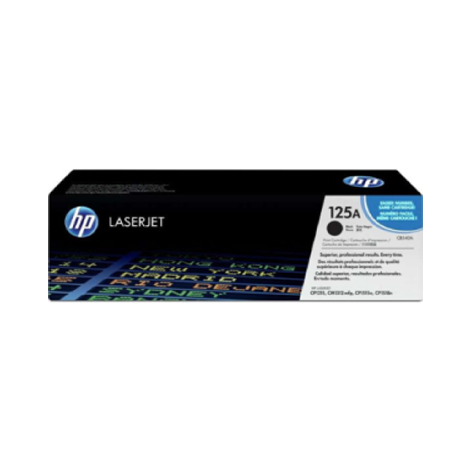 HP 125A Black LaserJet Toner Cartridge | CB540A — image 1
