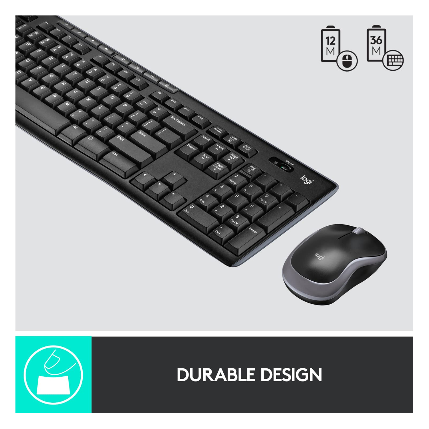 Logitech MK270 Wireless Keyboard and Mouse set — image 2