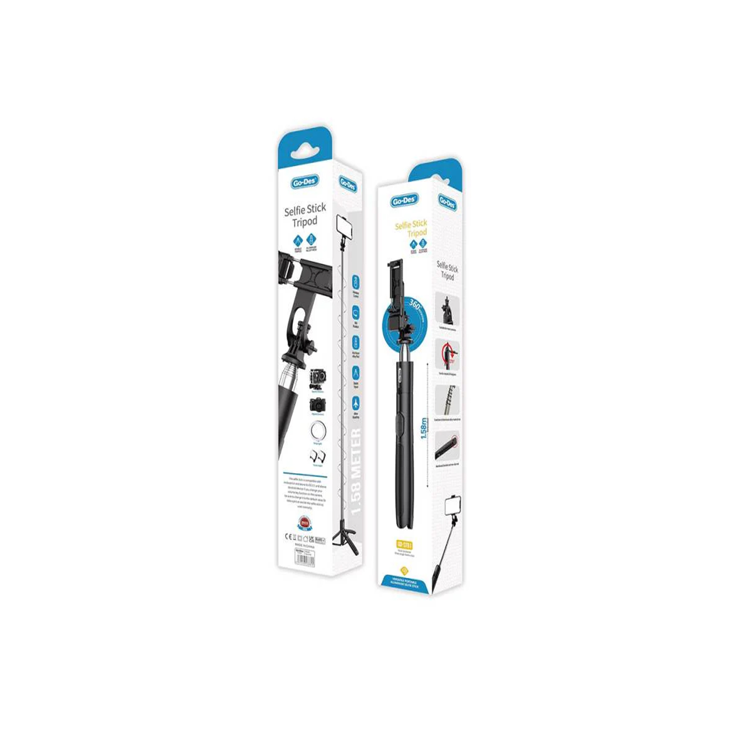 GO Des GD-ST81 Portable Aluminium Selfie Stick — image 4