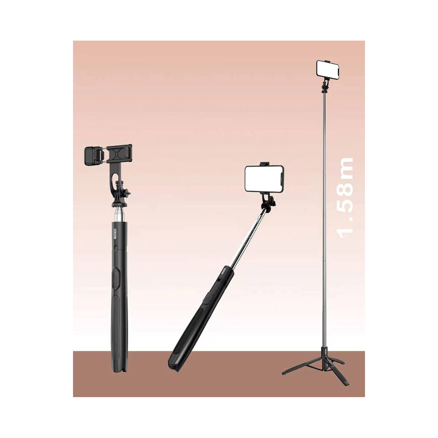GO Des GD-ST81 Portable Aluminium Selfie Stick — image 2