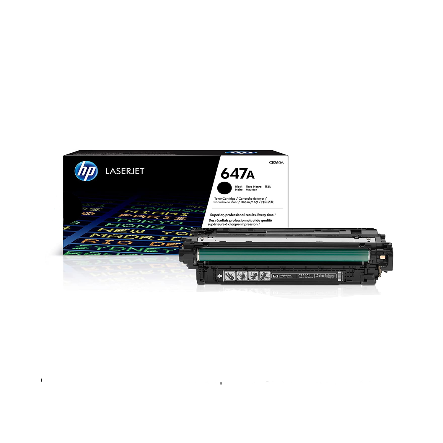 HP 647A Black LaserJet Toner Cartridge I CE260A — image 2
