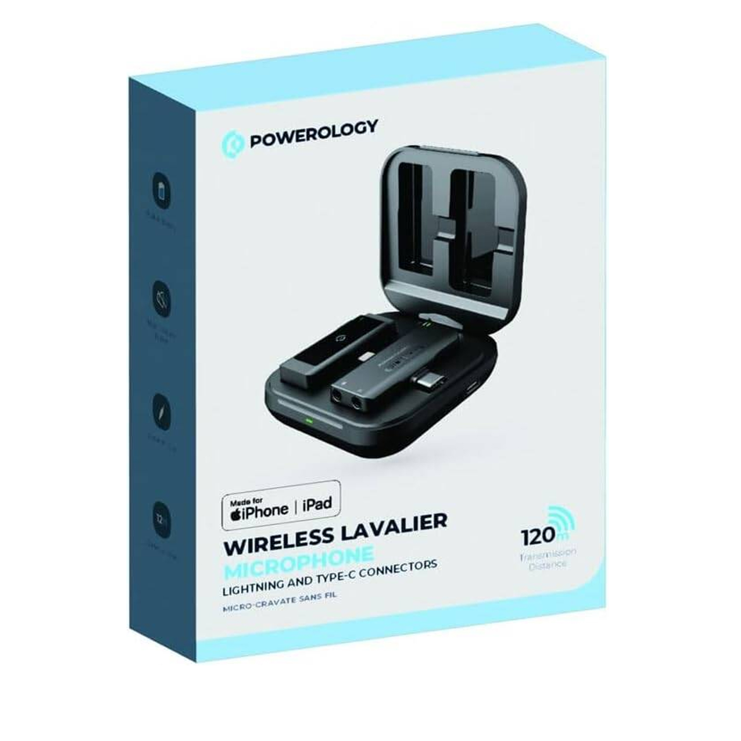 Powerology  Wireless Lavalier Microphone Black PWMICBK — image 3
