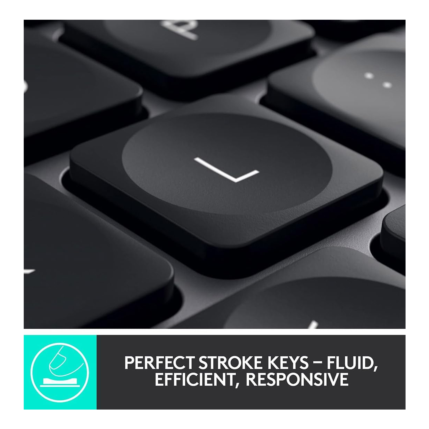 Logitech MX Keys Advanced Wireless Illuminated Keyboard — image 3