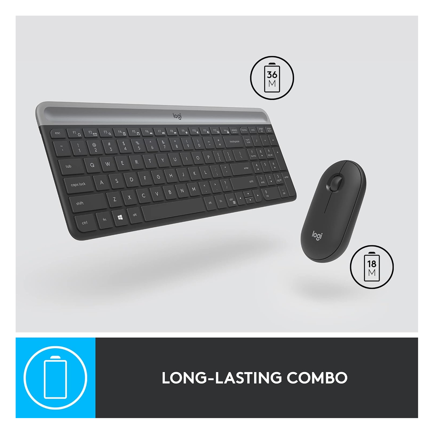 Logitech MK470 Wireless Keyboard and Mouse Slim Combo — image 4