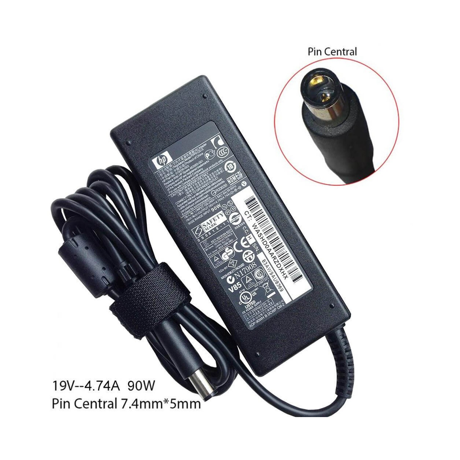 HP 19V 4.74A Big Pin Charger — image 3