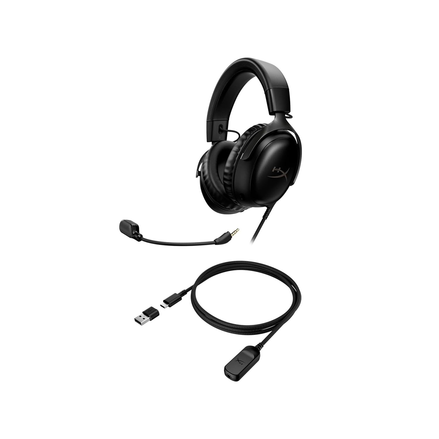 HyperX Cloud III USB Wired Gaming Headset for PC, PS5, PS4 and Nintendo Switch - Black — image 4