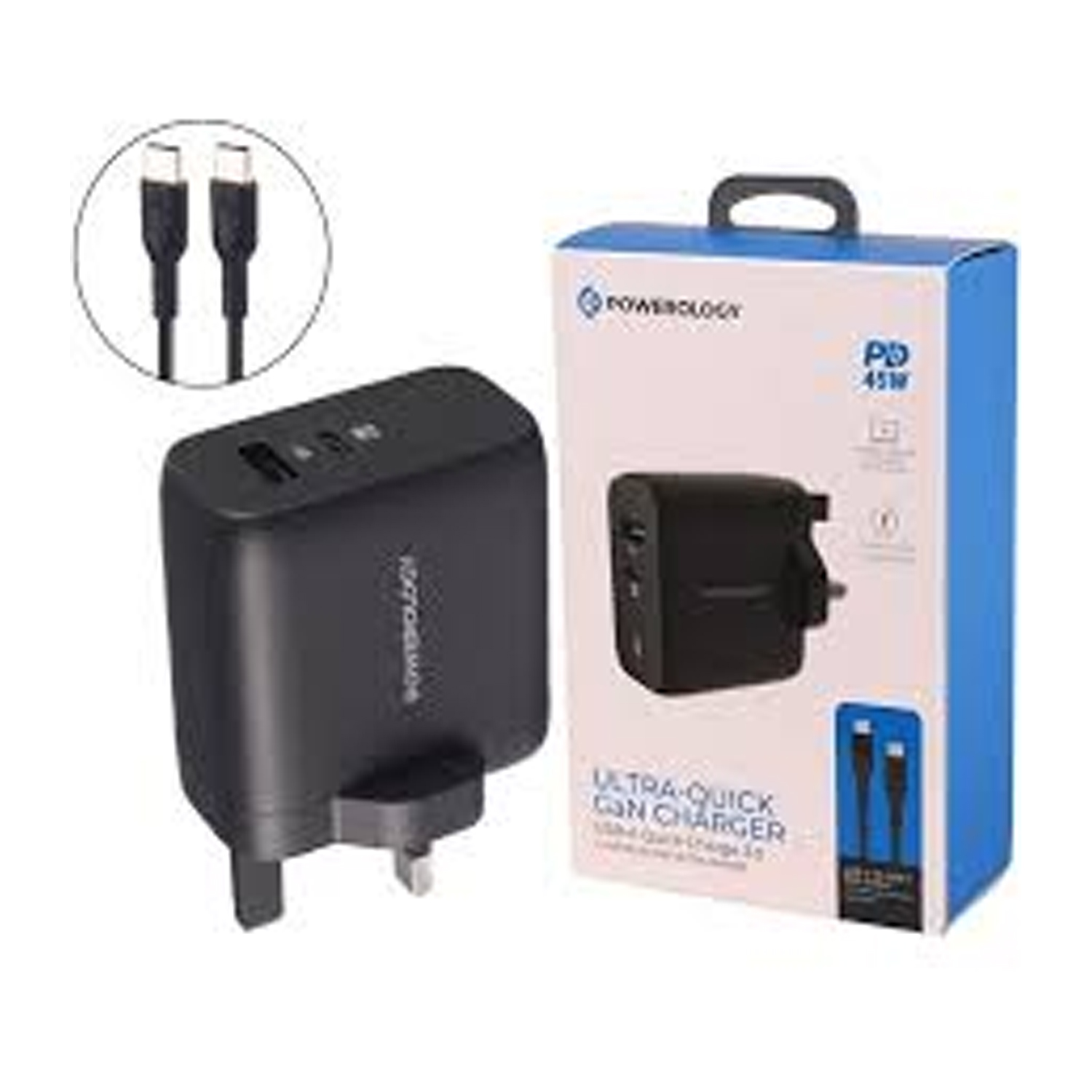 Powerology PD45W Ultra Quick GAN Charger — image 2