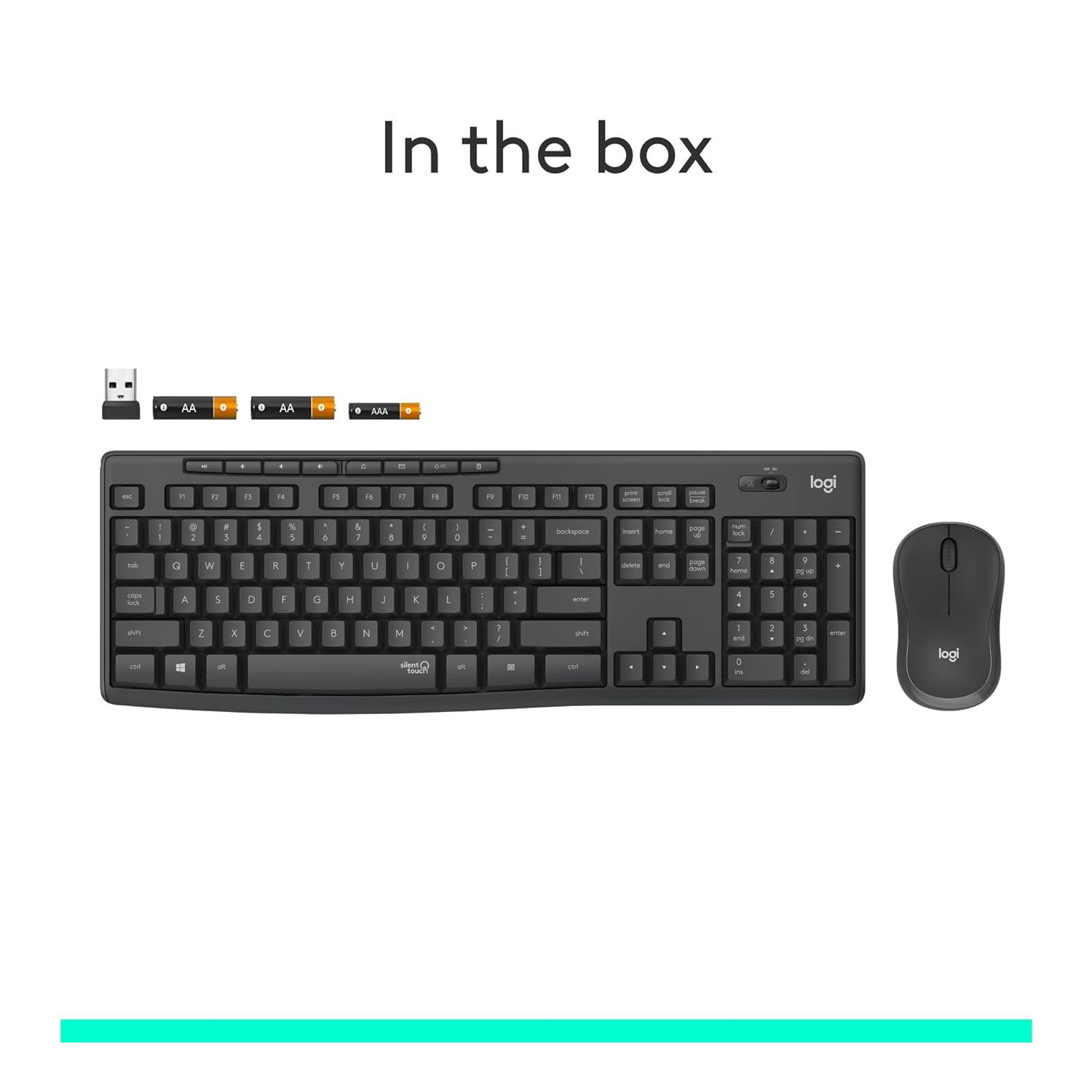 Logitech MK295 Silent Wireless Mouse and Keyboard Combo — image 2