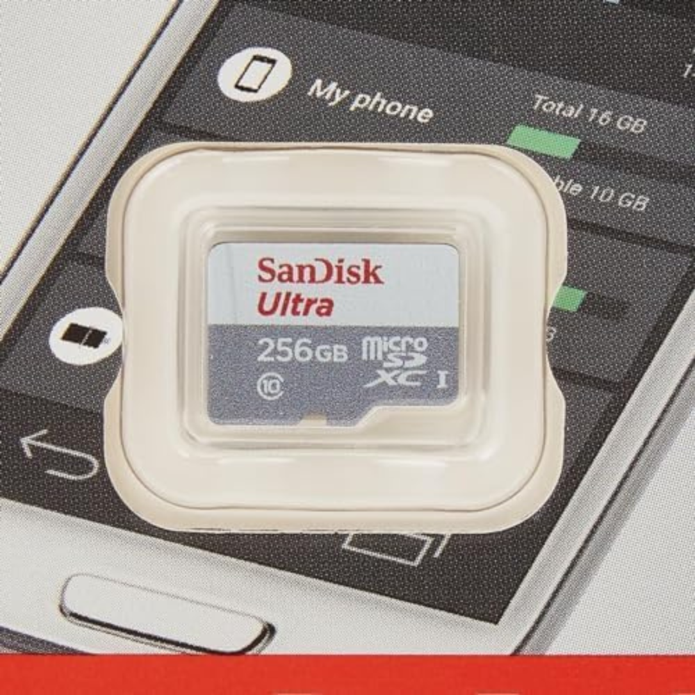 SanDisk Ultra White/Gray microSDXC 256GB 100MB/s Class 10 UH (SDSQUNR-256G-GN3MN) — image 2