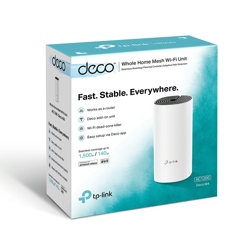 TP-LINK Deco M4 1-pack Single Mesh network 2.4 GHz, 5 GHz — image 1