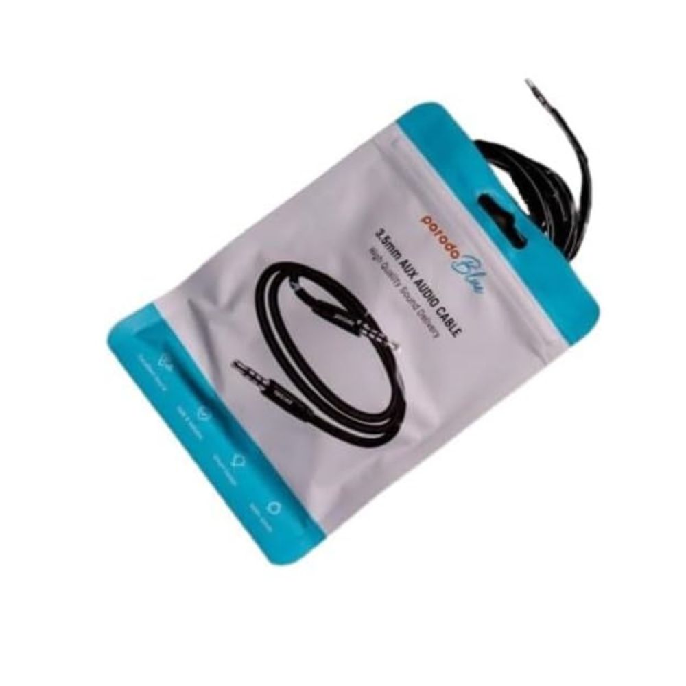 Porodo Blue 3.5MM AUX Audio Cable 1M — image 3