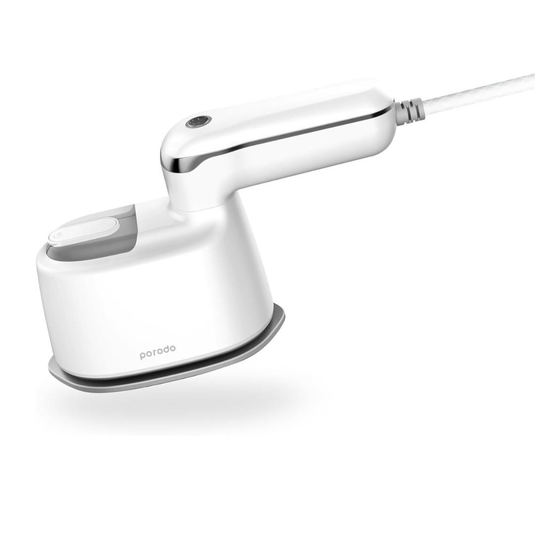 Porodo Lifestyle Mini Steam Iron 1000W UK with Rotatable handle - White — image 1