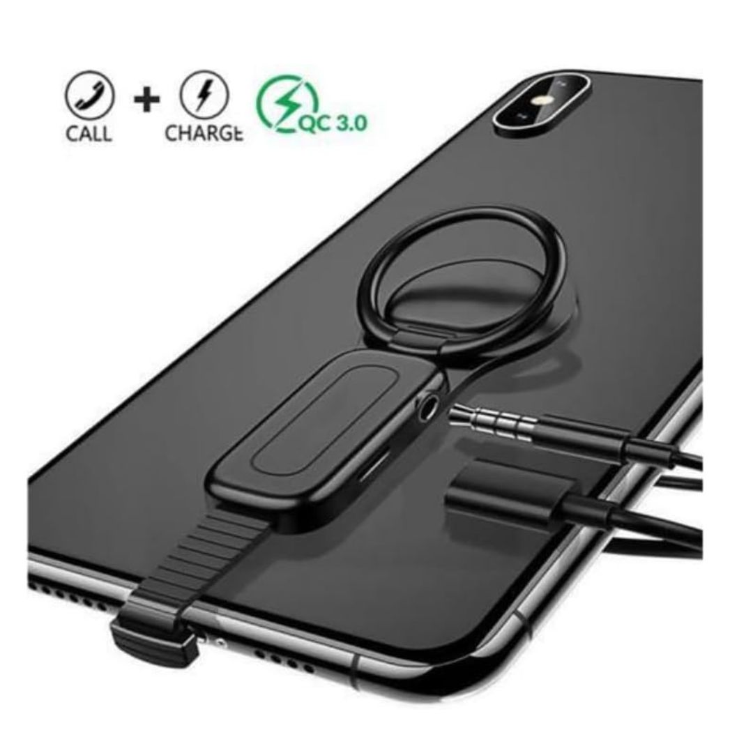 Porodo Dual Lightning Adapter with Finger Grip — image 3
