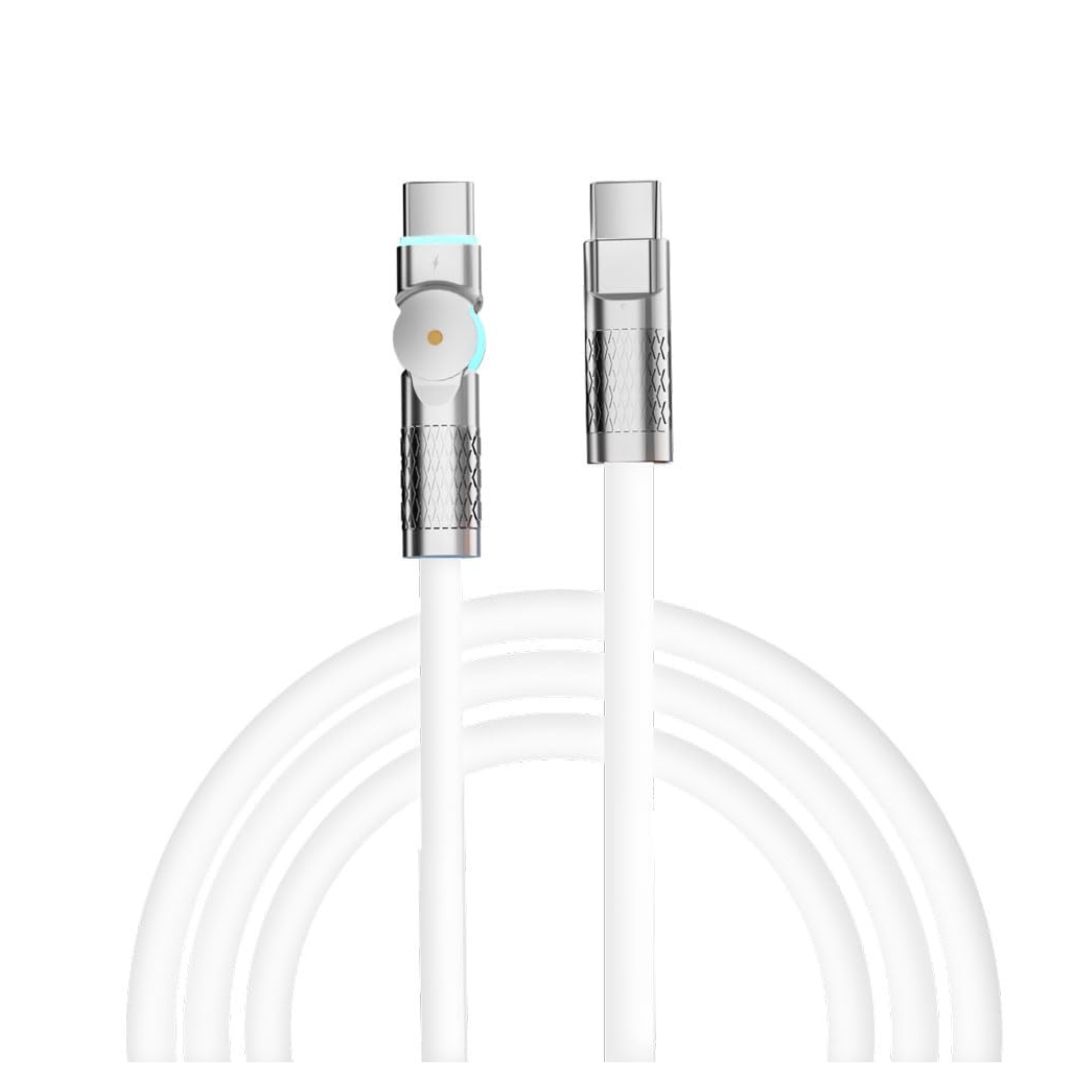 Porodo Single Head Rotating Cable PD100W, Type-C to Type-C 100W — image 1