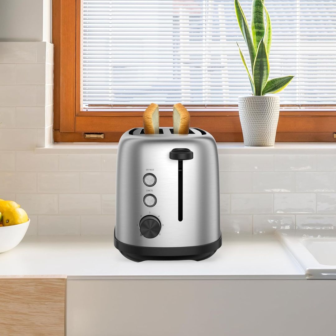 Porodo LifeStyle Golden Brown Toaster with Defrost Function 750W PD LSTST BK — image 4