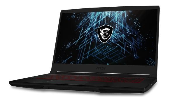 MSI GF63 Thin 11SC 15.6" FHD Laptop, 11th Gen Intel Core i7-11800H 2.3Ghz, 16GB DDR4 RAM, 512GB SSD, 4GB Nvidia GeForce GTX 1650, Windows 11 Home, Eng-Arabic Black — image 2