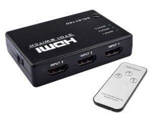 Haysenser Metal 3X1 HDMI Switcher with IR Black Full HD 1080P 3input 1 Output HDMI Switch Box — image 2