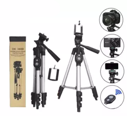 DK 3888 Mobile Tripod with Selfy Remote Maximum Length 125 cm Black — image 1
