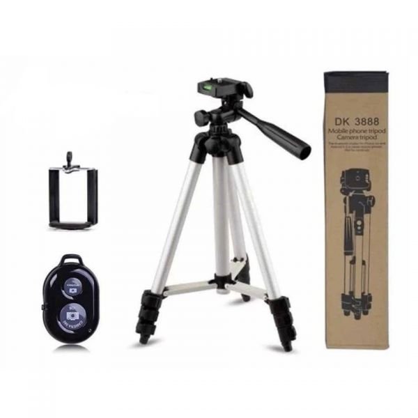 DK 3888 Mobile Tripod with Selfy Remote Maximum Length 125 cm Black — image 2