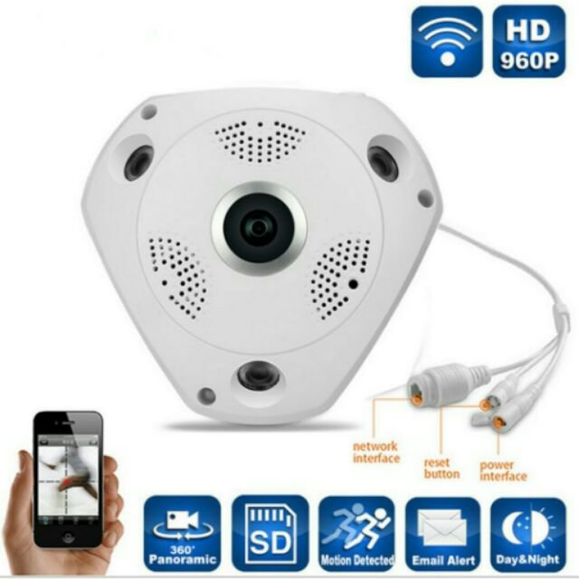 Scienish Wireless VR cam 3D Panoramic 360 Degree View IP Camera With Voice — image 3