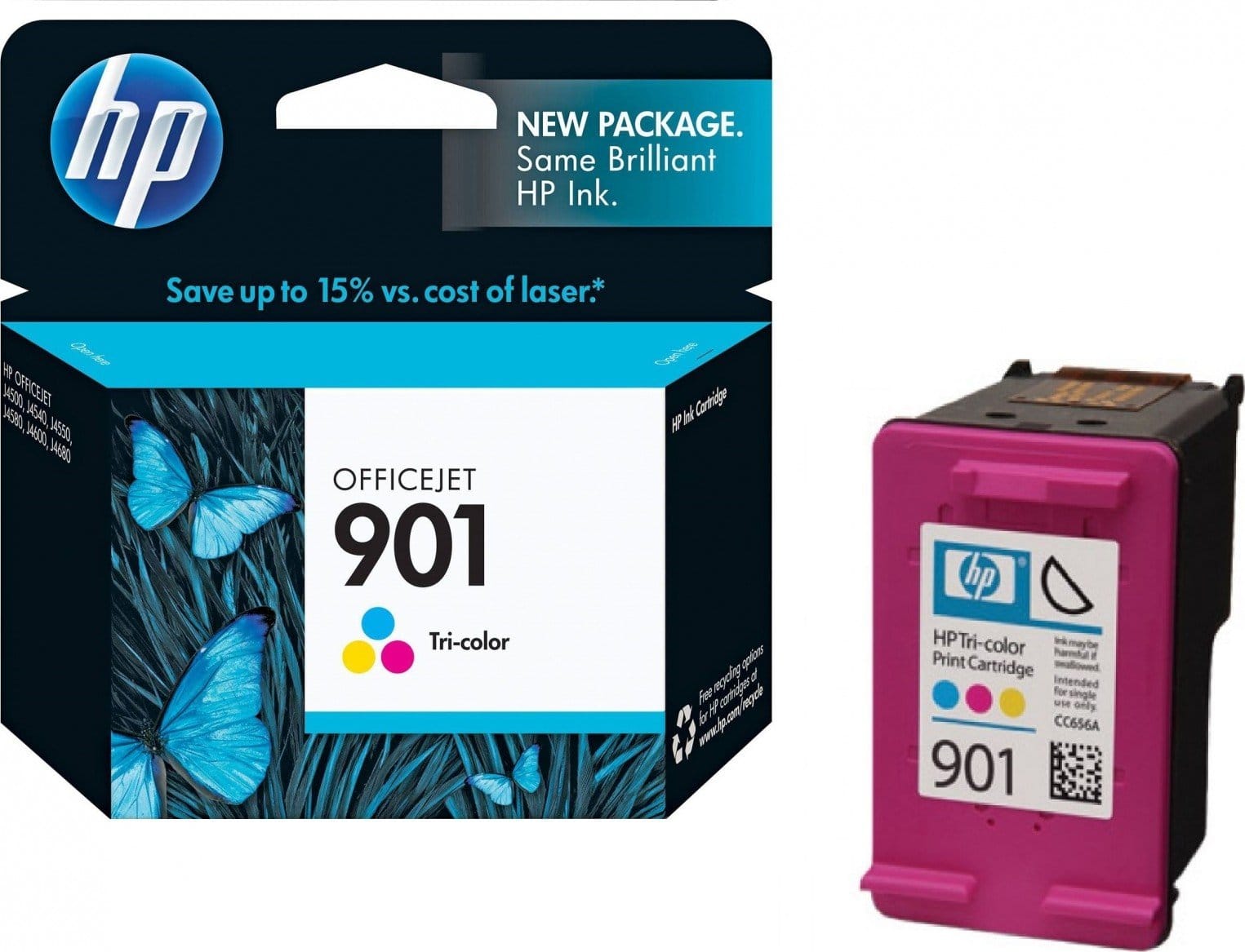 HP 901 Tri Color Ink Cartridge — image 3