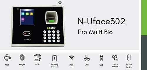 BioMax N-UFACE302 N Series Attendence And Access Control System — image 2